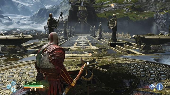 Head to the Lake of the Nine and go to the bridge - God of War: A New Destination - Walkthrough - Walkthrough - God of War Guide