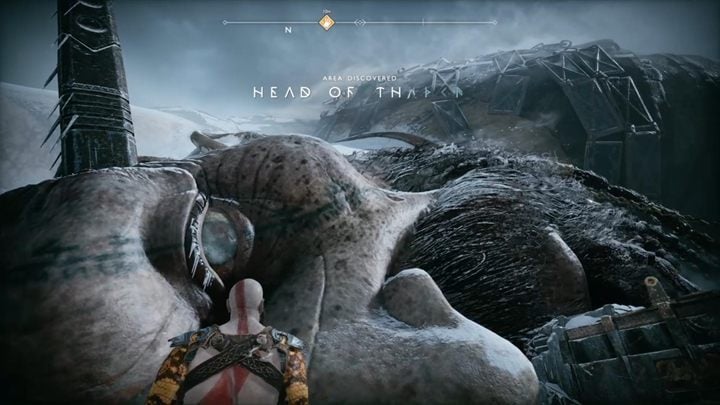 Go towards the giants head - God of War: The Magic Chisel - Walkthrough - Walkthrough - God of War Guide