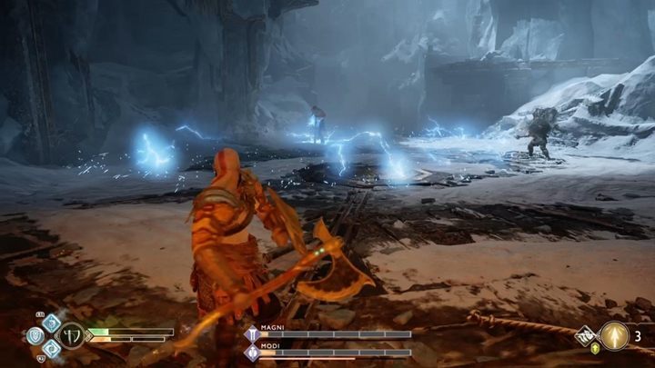 Time for the third and final round - watch out for area of effect attacks because they can deal a lot of damage - God of War: The Magic Chisel - Walkthrough - Walkthrough - God of War Guide