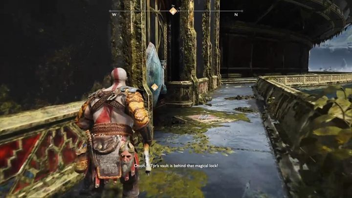 Get in the boat and head to Tyrs Temple - God of War: Behind the lock - Walkthrough - Walkthrough - God of War Guide