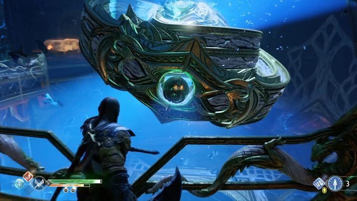 Capture the Winds from the upper part of the rings and move them into the sphere located below - God of War: The Black Rune - Walkthrough - Walkthrough - God of War Guide