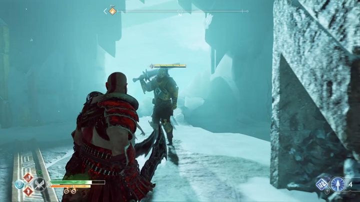 A powerful opponent waits behind the gate - be careful and rely on dodges - God of War: Escape from Helheim - Walkthrough - Walkthrough - God of War Guide