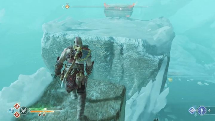 Destroy the roots and move the piece of a pillar forward as far as you can - God of War: Escape from Helheim - Walkthrough - Walkthrough - God of War Guide