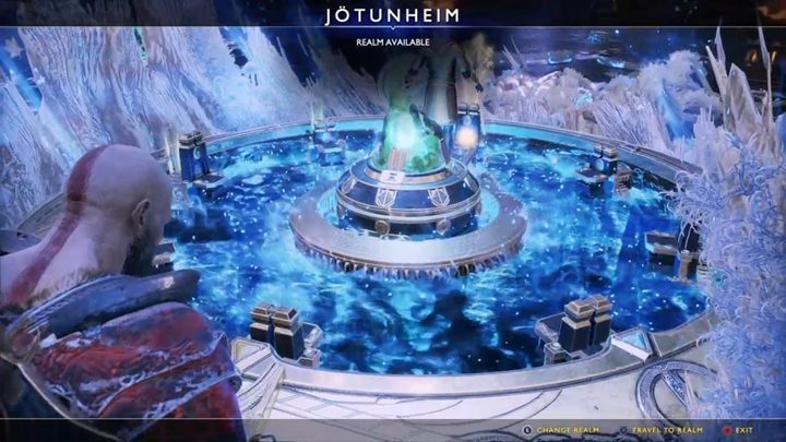 Go to the travel room and try to select Jotunheim as your destination - God of War: Jotunheim in Reach - Walkthrough - Walkthrough - God of War Guide