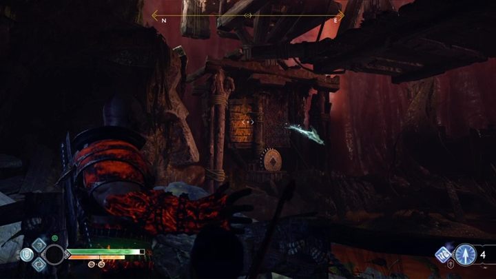 Boat forward - you can take out a few items from the water - God of War: Jotunheim in Reach - Walkthrough - Walkthrough - God of War Guide