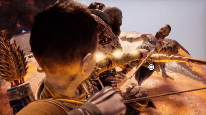 Watch a few cut-scenes and complete a few actions that happen in-between the sections of the fight - you have to, e - God of War: Jotunheim in Reach - Walkthrough - Walkthrough - God of War Guide