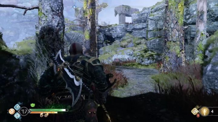 Commentary: The second altar is near the ruins, in the nearby cave - God of War: Free dragons - list, all altars - Labours - God of War Guide