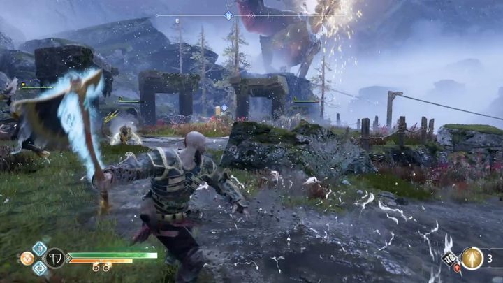 Commentary: The third altar is behind the gate you must open with runes - God of War: Free dragons - list, all altars - Labours - God of War Guide