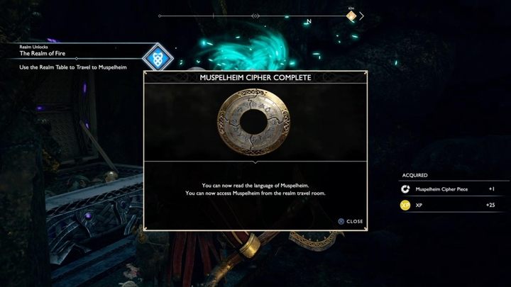 Commentary: You must collect 4 pieces of Muspelheim cipher - God of War: Favors - list of all quests, walkthrough - Side quests and challenges - God of War Guide
