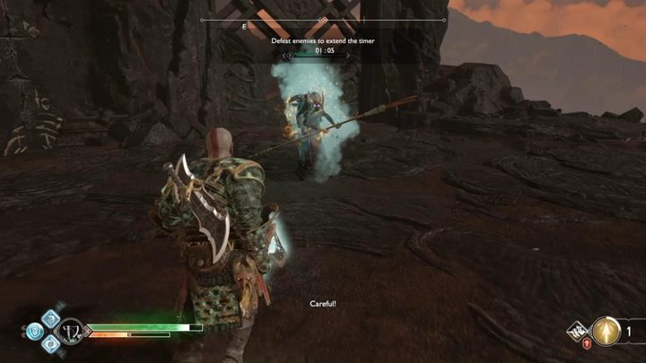 Goal: Kill the enemies to extend the timer - God of War: Muspelheim Guide - Side quests and challenges - God of War Guide