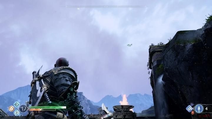 Commentary: Climb over the mountainside - the Raven is flying near the isle - God of War: Lookout tower - all collectibles list - Shores of Nine - God of War Guide