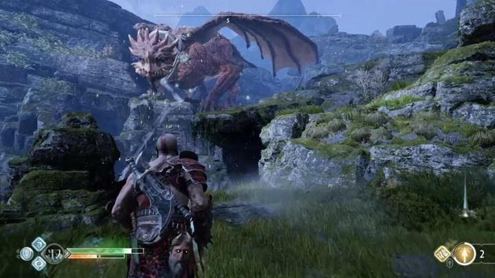 To complete the Favor, you have to free the dragon - God of War: Veithurgard - all collectibles list - Shores of Nine - God of War Guide