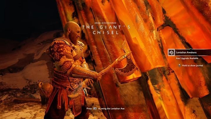 By defeating the sons of Thor, Kratos will be able to approach the crystal and take the chisel fragment - one of the mandatory actions required to advance in the main storyline - God of War: Magni and Modi - boss, how to beat? - Bosses - God of War Guide