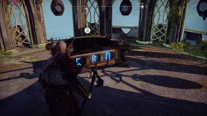 Chests with blue runes are called Nornir Chests in God of War game - God of War: How to open Nornir Chests? - Exploration and combat - God of War Guide
