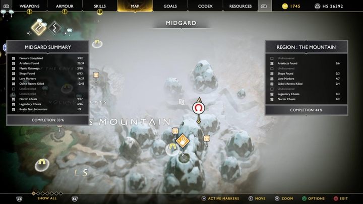 To find Nornir Chest, simply open the map and look at the progress level of the location - God of War: How to open Nornir Chests? - Exploration and combat - God of War Guide