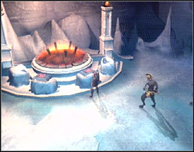 When you reach the other end of the room, youll see a glowing piece of rock - God of War 2: Lair of the Titan - Walkthrough - God of War 2 Game Guide & Walkthrough