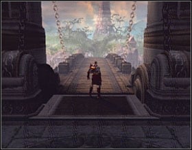 Place the body on a button here and push the lever - God of War 2: The Temple of Lahkesis - Walkthrough - God of War 2 Game Guide & Walkthrough