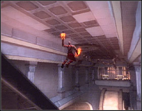 Go through the main gate and jump on a gigantic chain - God of War 2: The Temple of Lahkesis - Walkthrough - God of War 2 Game Guide & Walkthrough