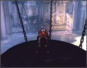 In the first phase of the battle you have to use the Golden Fleece whenever Euryale tries to petrify you - God of War 2: Temple of Euryale - Part 2 - Walkthrough - God of War 2 Game Guide & Walkthrough