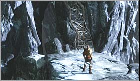 Jump onto the ledge and go up the wooden ladder to reach a place - Walkthrough - Mount Olympus | Walkthrough - Walkthrough - God of War 3 Game Guide & Walkthrough