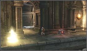 After a short ride you will find yourself near a chest and the first save point - Walkthrough - Mount Olympus | Walkthrough - Walkthrough - God of War 3 Game Guide & Walkthrough