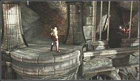 In order to get it, jump onto the platform [LS] and from it onto the ledge [RS] - Walkthrough - Realm of Hades | Walkthrough - Walkthrough - God of War 3 Game Guide & Walkthrough