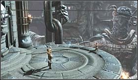 Return through the same portal and continue moving forward, jumping over the gaps (on your way youll pass by an experience chest) - Walkthrough - Judges of the Underworld | Walkthrough - Walkthrough - God of War 3 Game Guide & Walkthrough