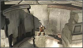 Afterwards jump onto the construction on the right and go up - Walkthrough - The City of Olympia | Walkthrough - Walkthrough - God of War 3 Game Guide & Walkthrough