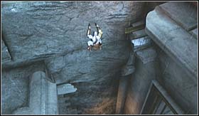 Glide towards the Hermes and grab the wall - The Flame of Olympus | Walkthrough - Walkthrough - God of War 3 Game Guide & Walkthrough