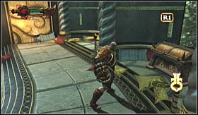 On the right, in the further of the nooks you will find a Godly Possession - Poseidons Conch Shell - Walkthrough - Poseidons Chamber | Walkthrough - Walkthrough - God of War 3 Game Guide & Walkthrough