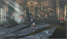 The stage begins with a demanding fight with three Chimeras - Walkthrough - Gates of Tisiphone | Walkthrough - Walkthrough - God of War 3 Game Guide & Walkthrough