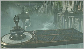 Approach the first mechanism and use it - Walkthrough - The Upper Gardens part 2 | Walkthrough - Walkthrough - God of War 3 Game Guide & Walkthrough