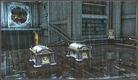 Now you need to fire the ballista at the teleport in the front (after opening the gate using the same method) and knock the chests down - Walkthrough - Daedalus Workshop | Walkthrough - Walkthrough - God of War 3 Game Guide & Walkthrough