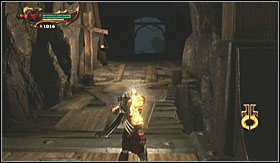 On the end of the road theres a big gear - Walkthrough - The Caverns part 2 | Walkthrough - Walkthrough - God of War 3 Game Guide & Walkthrough