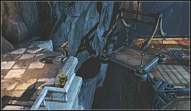 This way you will once again arrive at the hanging cubes - Walkthrough - The Caverns part 2 | Walkthrough - Walkthrough - God of War 3 Game Guide & Walkthrough