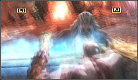 The QTE will take the form of a mini-game, as before you will be able to push Zeus onto Gaias heart (where the finishing blow will be dealt), you will have to alternate between pressing L1+R1 and mashing Circle - Walkthrough - Zeus | Walkthrough - Walkthrough - God of War 3 Game Guide & Walkthrough