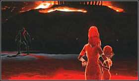 Afterwards follow the red line, pay a visit to your family and move on - Walkthrough - The darkness | Walkthrough - Walkthrough - God of War 3 Game Guide & Walkthrough