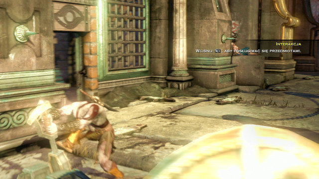 When you pick up chests, use lever to move a chain running at a nearby gate - Walkthrough - Chapter 2: Sewer - God of War: Ascension - Game Guide and Walkthrough