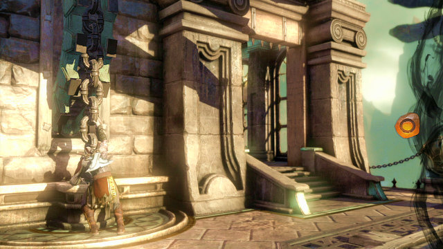 Now you can go to a chain and open gate with it - Walkthrough - Chapter 2: Sewer - God of War: Ascension - Game Guide and Walkthrough