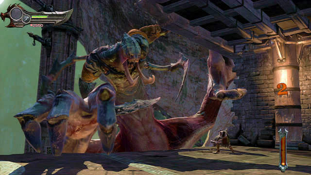 After a short cut scene you will fight another Hand of Hecatonchires - Second fight with the Hand of Hecatonchires - Chapter 3: The Guard House - God of War: Ascension - Game Guide and Walkthrough