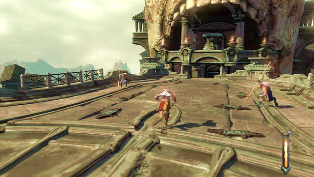 After a cut scene youll run into a bigger group of enemies, consisting of parasites and prisoners with spears - Walkthrough - Chapter 4: The Hecatonchires - God of War: Ascension - Game Guide and Walkthrough