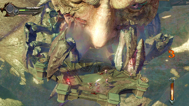 Cleaning the arena enrages Fury, who will create a beast out from the Hecatonchire head - Walkthrough - Chapter 4: The Hecatonchires - God of War: Ascension - Game Guide and Walkthrough