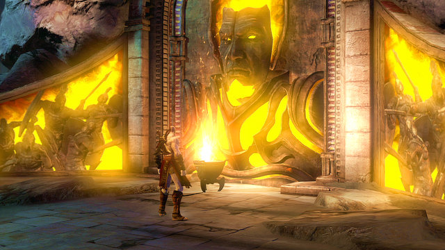 A bit further you find gate and Fire of Ares - Fire of Ares and Mill-Wheel - Chapter 5: The Village of Kirra - God of War: Ascension - Game Guide and Walkthrough