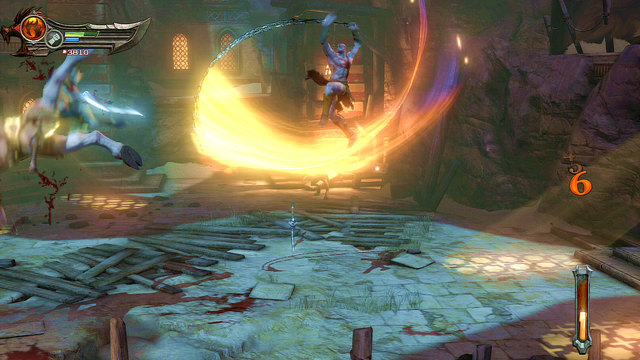 Then eliminate the melee enemies - Fire of Ares and Mill-Wheel - Chapter 5: The Village of Kirra - God of War: Ascension - Game Guide and Walkthrough