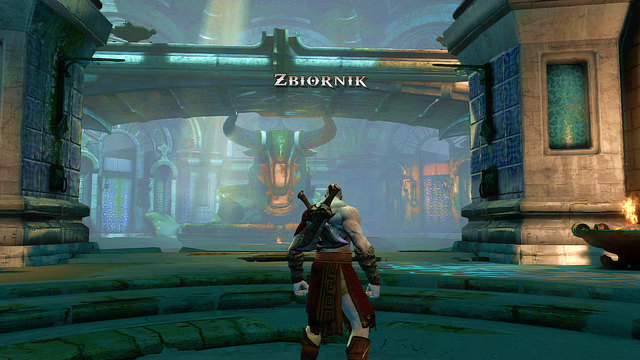 Heading for the bull head, youll run into few parasites - Walkthrough - Chapter 6: The Cistern - God of War: Ascension - Game Guide and Walkthrough