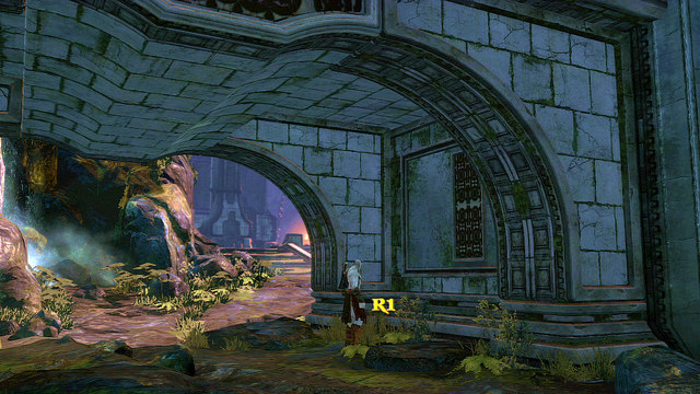 After moving through the gate, go left - Walkthrough - Chapter 6: The Cistern - God of War: Ascension - Game Guide and Walkthrough