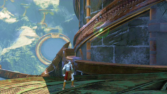 After a short cut scene you moor to a round tower - Walkthrough - Chapter 6: The Cistern - God of War: Ascension - Game Guide and Walkthrough