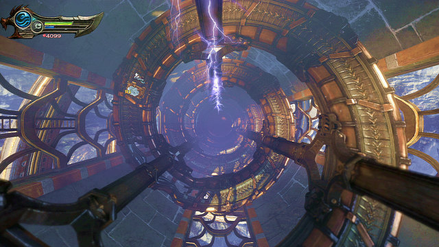 Being inside, go down a bit to find a white chest with Phoenix Feather - Walkthrough - Chapter 6: The Cistern - God of War: Ascension - Game Guide and Walkthrough