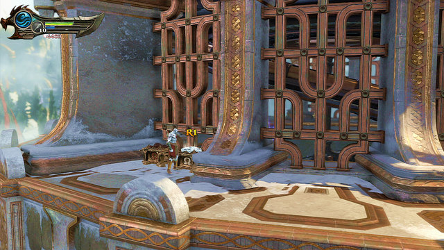 When you get to a wall on left you find red chest and white with Gorgon Eye - Walkthrough - Chapter 6: The Cistern - God of War: Ascension - Game Guide and Walkthrough