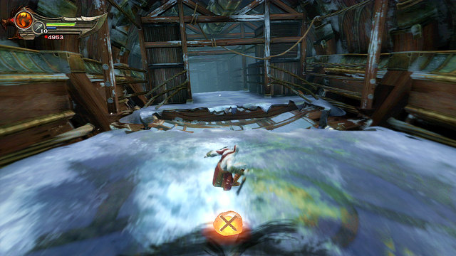 After a while, youll start to slide down - The Red Snake - Chapter 7: The Tower of Delphi - God of War: Ascension - Game Guide and Walkthrough